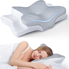 Ice Silk Gray White Cover / 62x34x13cm