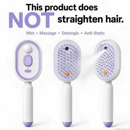 ✨ HydraMist™ Hair Comb – Detangles, Hydrates & Reduces Frizz