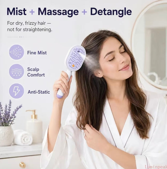✨ HydraMist™ Hair Comb – Detangles, Hydrates & Reduces Frizz