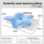 S Butterfly Pillow Blue / Pillowcase Only