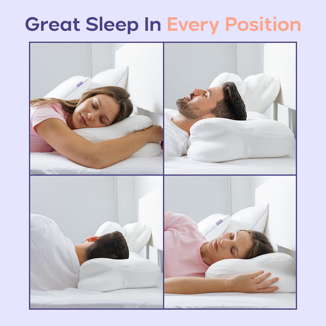 Memory foam pillow for those who sleep on their side
