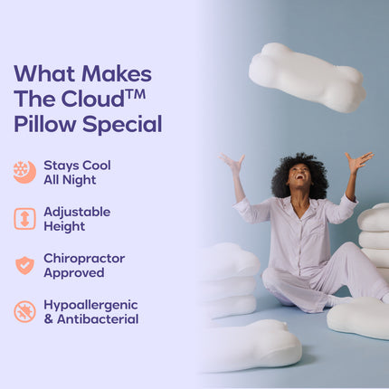 Memory foam pillow for those who sleep on their side